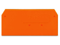 End and intermediate plate; 2.5 mm thick; orange