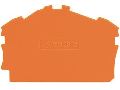 End and intermediate plate; 0.8 mm thick; orange