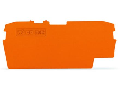 End and intermediate plate; 1 mm thick; orange