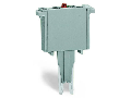 Component plug; for carrier terminal blocks; 1-pole; LED (red); 24 VDC; 5 mm wide; gray