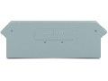 End and intermediate plate; 2.5 mm thick; gray