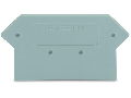 End and intermediate plate; 2.5 mm thick; gray