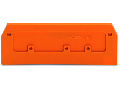 End and intermediate plate; 2.5 mm thick; orange