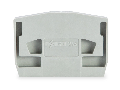 End plate; for terminal blocks with snap-in mounting foot; 4 mm thick; gray