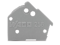 End plate; snap-fit type; 1 mm thick; gray