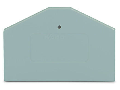 End and intermediate plate; 2.5 mm thick; gray