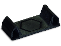 Lockout cap; 3-pole; for cutouts; Plastic; black