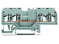 4-conductor through terminal block; 2.5 mm; center marking; for DIN-rail 35 x 15 and 35 x 7.5; CAGE CLAMP; 2,50 mm; orange