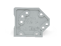 End plate; 1.5 mm thick; snap-fit type; gray