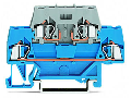 Double-deck terminal block; for DIN-rail 35 x 15 and 35 x 7.5; 2.5 mm; CAGE CLAMP; 2,50 mm; blue/gray