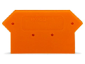 End and intermediate plate; 4 mm thick; orange