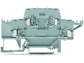 Double-deck terminal block; for DIN-rail 35 x 15 and 35 x 7.5; 2.5 mm; CAGE CLAMP; 2,50 mm; gray/gray