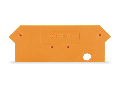 End and intermediate plate; 2 mm thick; orange