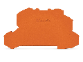 End and intermediate plate; 1 mm thick; orange