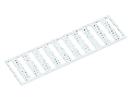 WMB marking card; as card; MARKED; 81 ... 90 (10x); stretchable 5 - 5.2 mm; Horizontal marking; snap-on type; white