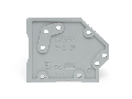 End plate; snap-fit type; 1.6 mm thick; gray