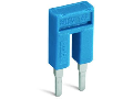 Push-in type jumper bar; insulated; 4-way; Nominal current 14 A; blue