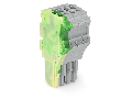 1-conductor female plug; 1.5 mm; 4-pole; 1,50 mm; green-yellow, gray