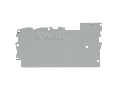 End and intermediate plate; gray