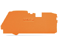 End and intermediate plate; 1 mm thick; orange