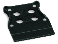 Strain relief plate; black