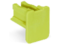 Finger guard; touchproof cover protects unused conductor entries; for 35 mm² high-current tbs; yellow