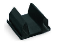 Lockout cap; 2-pole; for cutouts; Plastic; black