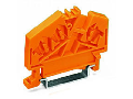 Spacer of same profile; suitable for 3- and 4-conductor terminal blocks of angled type; orange