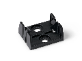 Mounting plate; 5-pole; for distribution connectors; Plastic; black