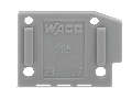 End plate; snap-fit type; 1 mm thick; light gray