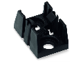 Mounting plate; for h-distribution connectors; 2-pole; black