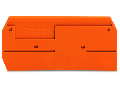 End and intermediate plate; 2.5 mm thick; orange