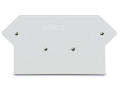 End and intermediate plate; 3 mm thick; light gray