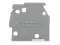 End plate; snap-fit type; 1 mm thick; light gray