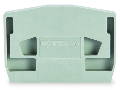 End plate; for terminal blocks with snap-in mounting foot; 4 mm thick; light gray