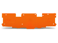 End and intermediate plate; 1.1 mm thick; orange