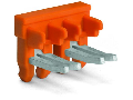 Ajacent jumper for switching lever; insulated; 5-way; Nominal current 30 A; orange