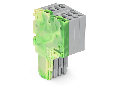 2-conductor female connector; 1.5 mm²; 4-pole; 1,50 mm²; green-yellow, gray