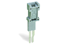 Test plug module; modular; suitable for all WAGO 281, 776, 777 and 781 series rail-mounted terminal blocks with jumper slots in the current bar; gray