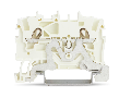 2-conductor shield terminal block; 1.5 mm; side and center marking; for DIN-rail 35 x 15 and 35 x 7.5; Push-in CAGE CLAMP; 1,50 mm; white