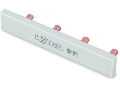 Push-in type jumper bar; insulated; 7-way; Nominal current 63 A; light gray