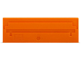 Separator plate; 2 mm thick; oversized; orange