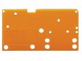 End plate; snap-fit type; 1.5 mm thick; orange