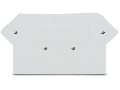 End and intermediate plate; 2.5 mm thick; light gray