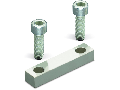 Jumper bar with screws; 2-way; for high-current terminal blocks with 2 stud bolts M10