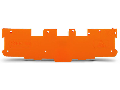 End and intermediate plate; 1.1 mm thick; orange