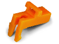 Lock-out; prevents reclosing of slide link; Snap-in type; for 780/781 Series; orange