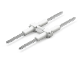 Board-to-Board Link; Pin spacing 8 mm; 2-pole; Length: 28 mm; white