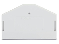 End and intermediate plate; 2.5 mm thick; light gray