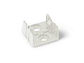 Mounting plate; 4-pole; for distribution connectors; Plastic; white